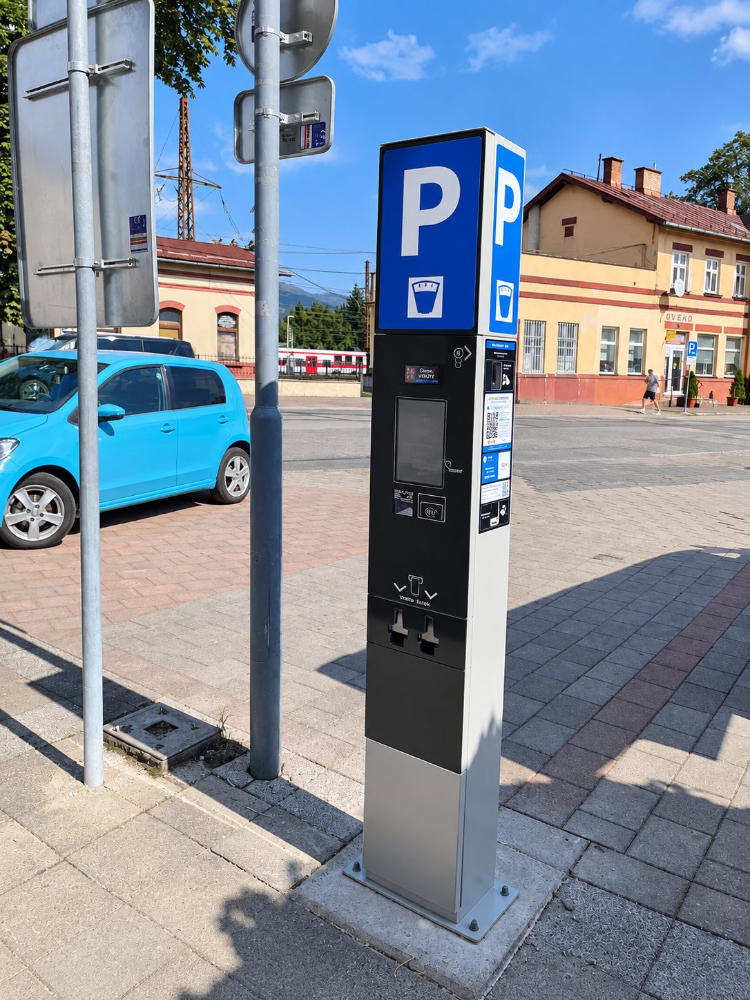 Parkovací terminál v horskom prostredí