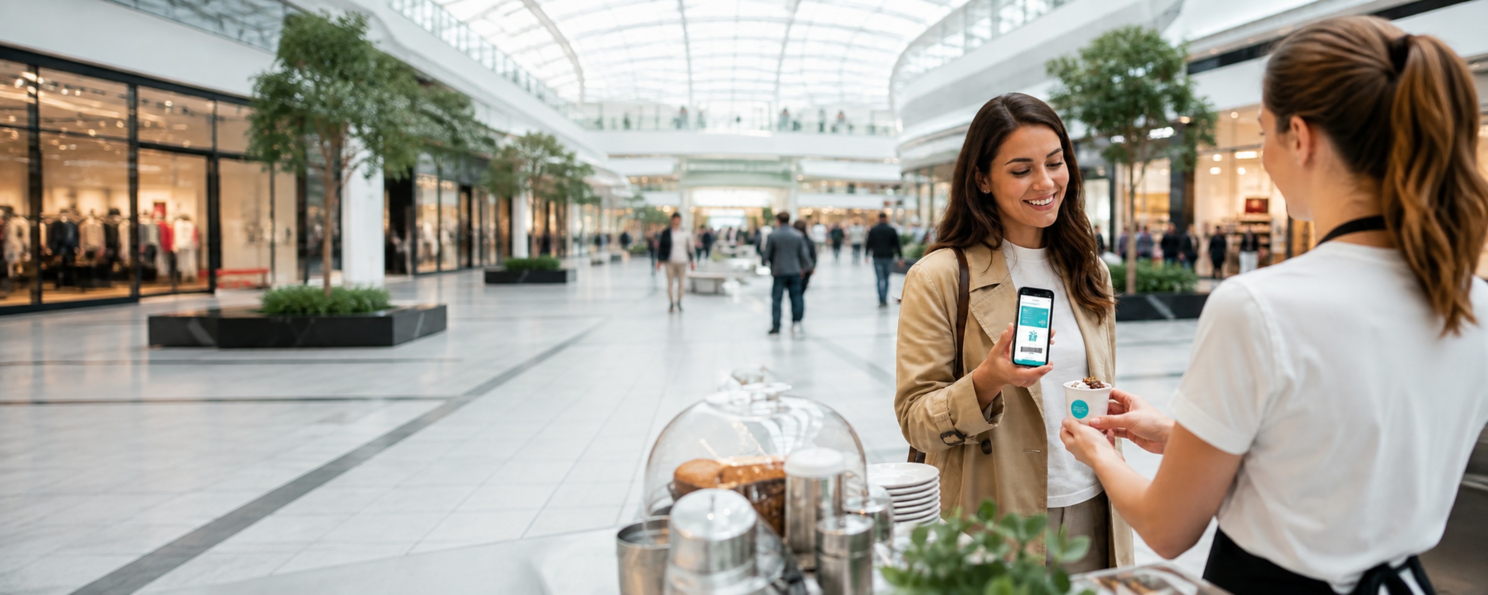 Mobilny program lojalnościowy centrum handlowego